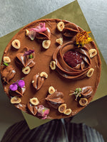 Belgian Chocolate, Hazelnut & Strawberry Cake