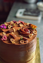 Belgian Chocolate, Hazelnut & Strawberry Cake