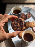 Double Chocolate Hazenut Butter Cookie (eggless)