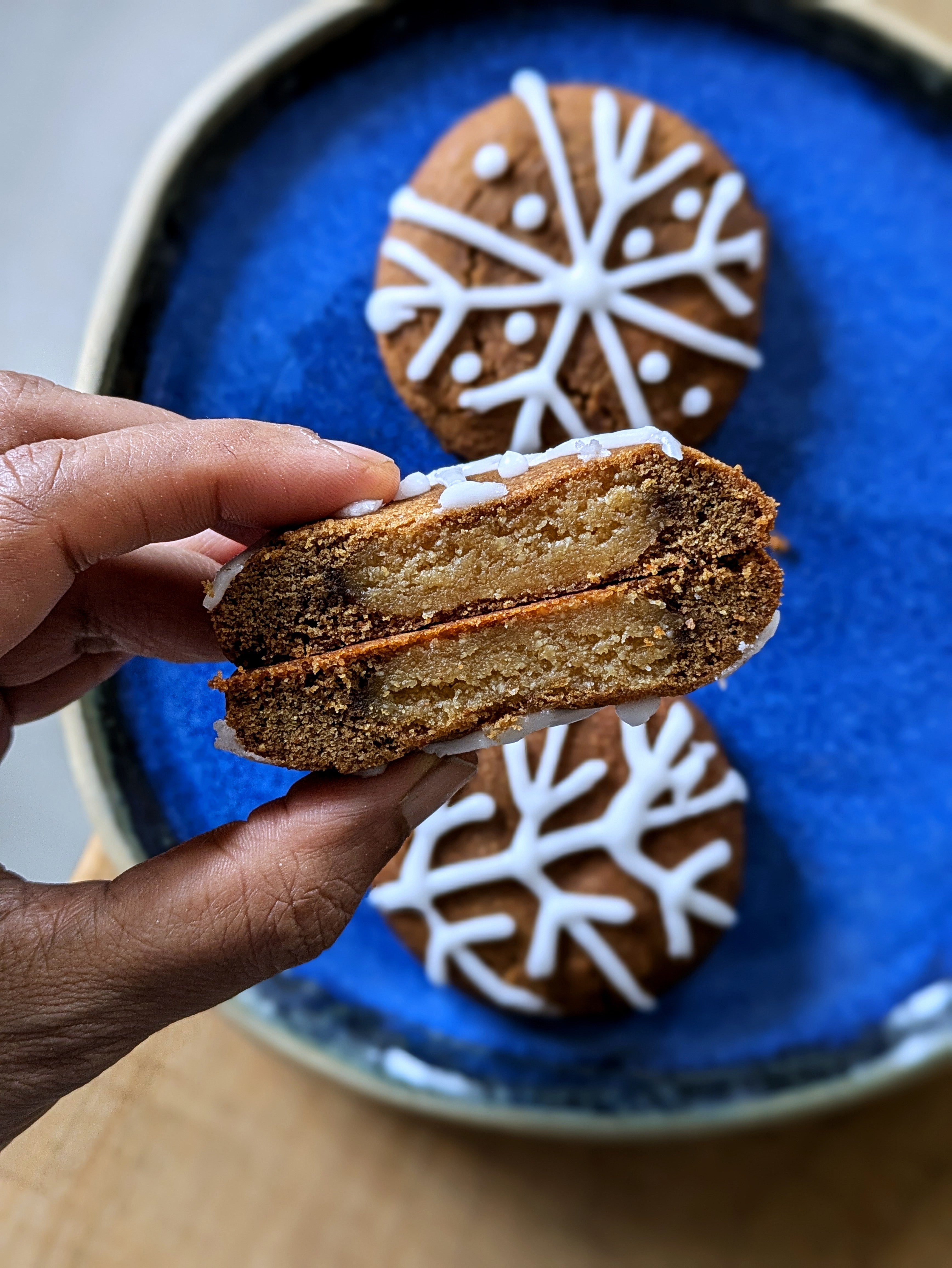 Gingerbread Marzipan Cookie (Eggless)