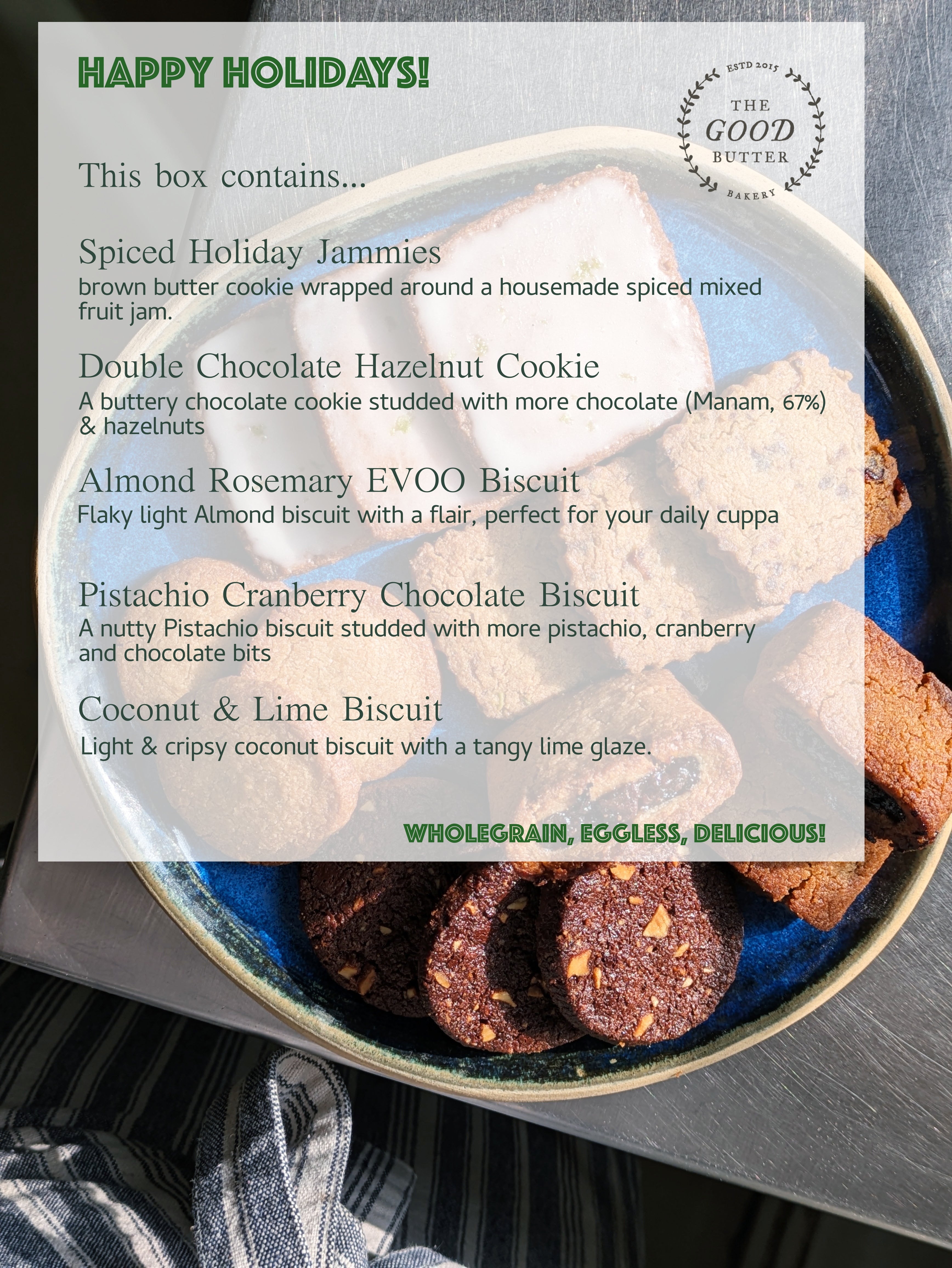 The Holiday Cookie Box (Eggless)