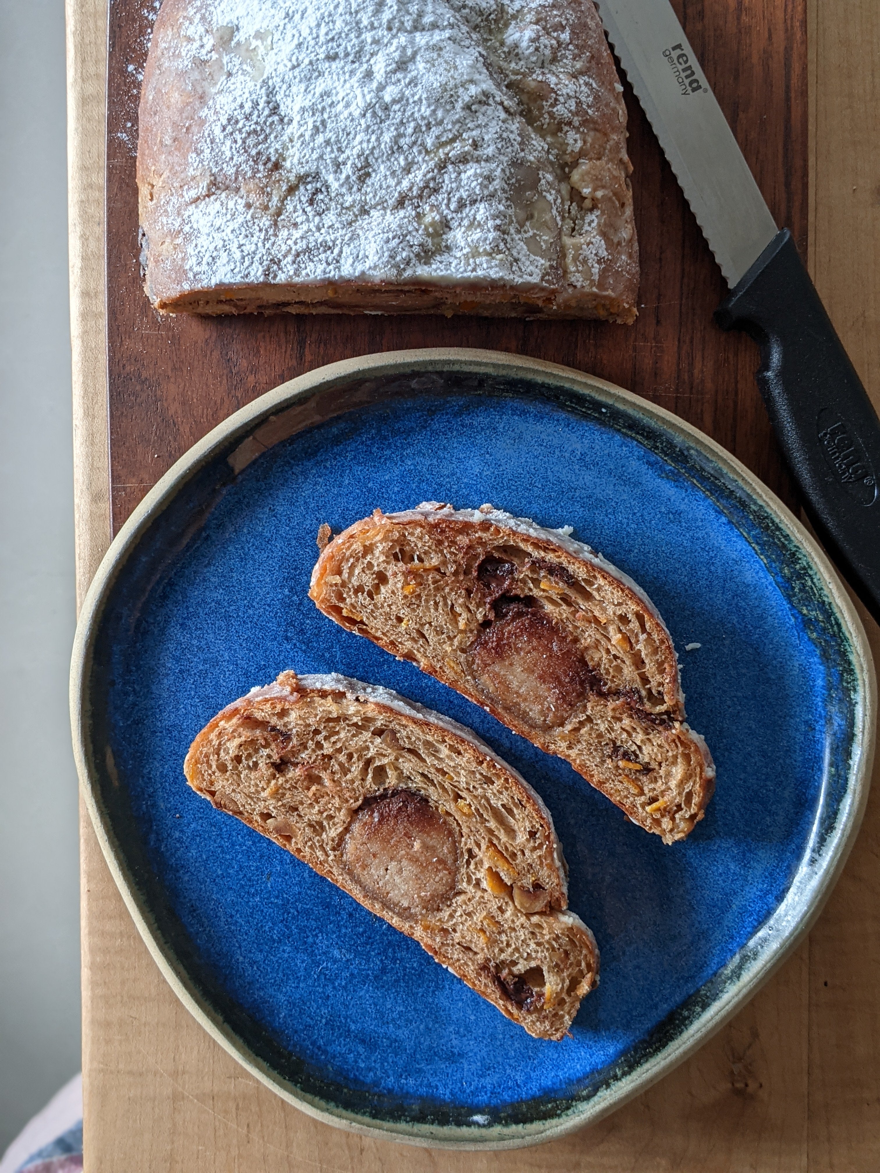 Chocolate & Hazelnut Stollen (Eggless)