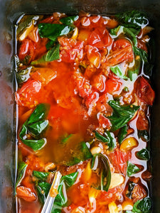 Confit Tomatoes with basil & garlic