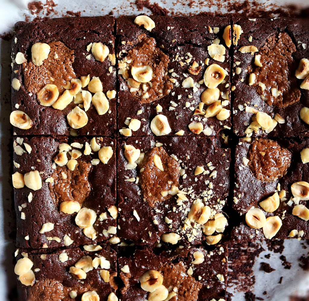 Belgian Dark Chocolate & Hazelnut Brownie