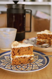 Carrot Walnut Cake with Cream cheese frosting
