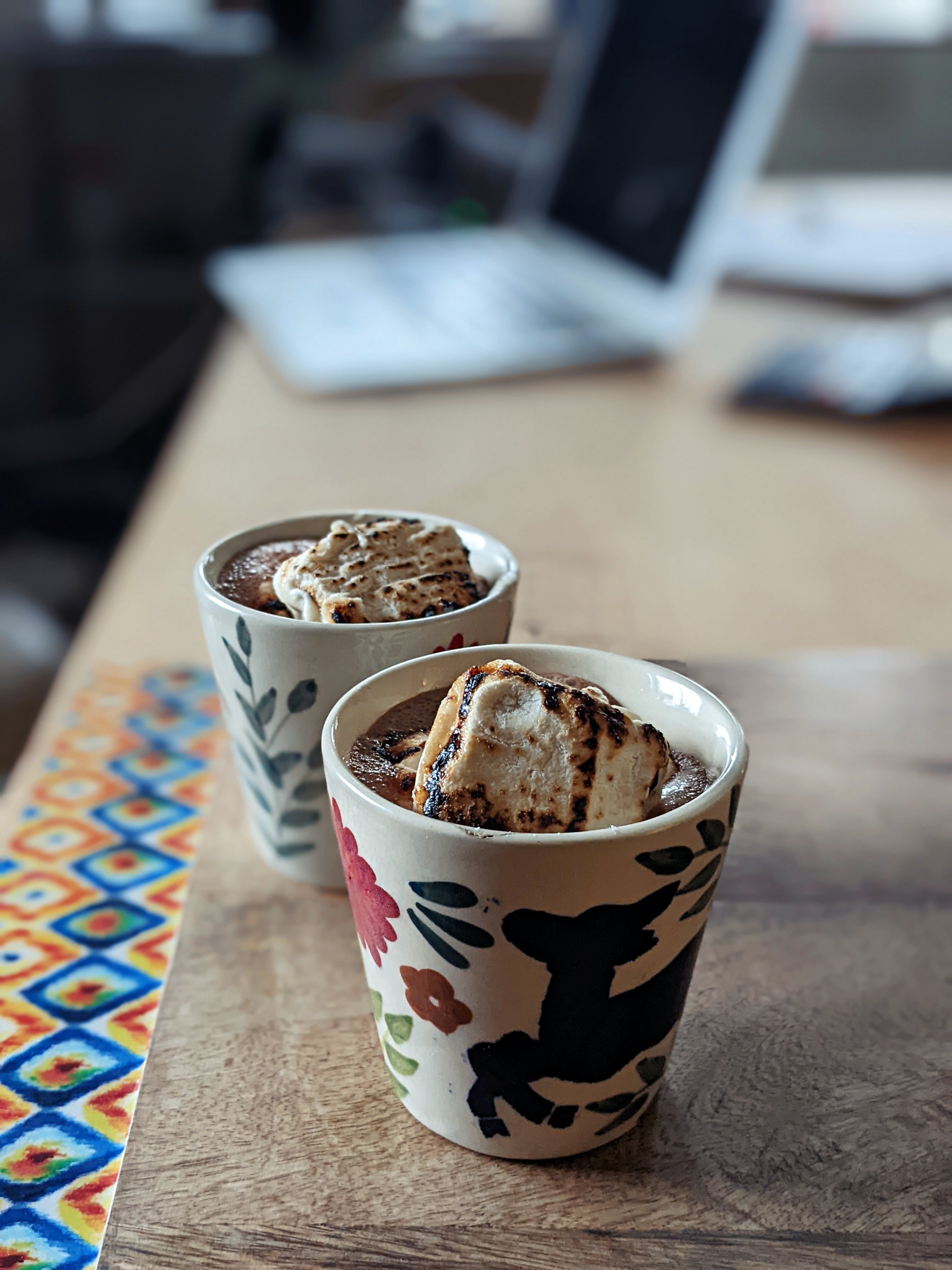Spiced Hot Chocolate with Vanilla & Honey Marshmallows