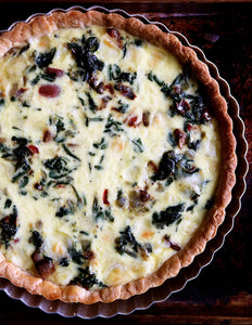 Mushroom, Peppers, Spinach & Cheese Quiche